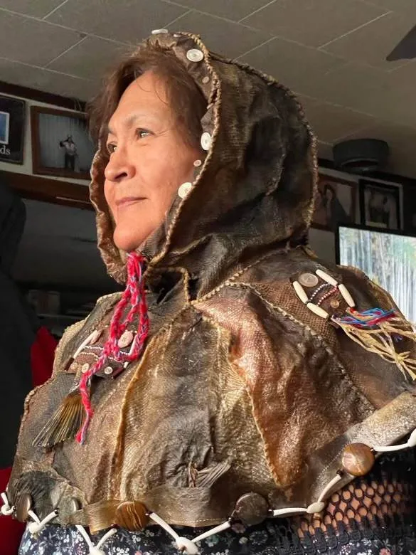 A Journey To What Matters Traditional Yupik Fish Skin Hood